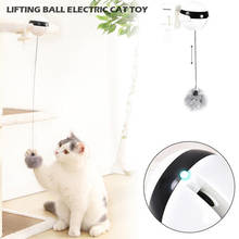 Juguete de gato de movimiento electrónico juguete interactivo juguete de Teaser yo-yo pelota de levantamiento aleteo eléctrico giratorio rompecabezas interactivo juguete para mascotas 2024 - compra barato