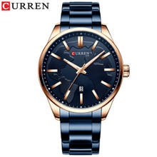 CURREN-Reloj de pulsera de cuarzo japonés para hombre, cronógrafo de negocios, luminoso, con calendario, regalos 2024 - compra barato