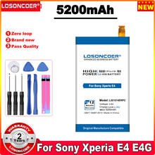 LOSONCOER 5200mAh LIS1574ERPC Battery For Sony Xperia E4 E4G Dual E2053 E2104 E2115 E2105 E2124 E2003 E2006 E2033 E2114 E2043 2024 - buy cheap