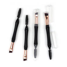 Double Ended black Handle Eyebrow Brush Beauty Makeup Brushes Eye Brow Comb Brushes Professional Make Up Beauty Cosmetics Tool 2024 - buy cheap