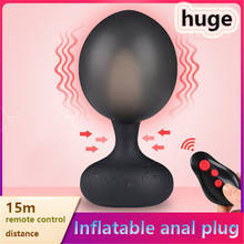 Wireless Remote Control Inflatable Anal Plug Male Prostate Massager Vibrator Sex Toy For Men Vibrating Butt Plug Anal dilator 18 2024 - buy cheap