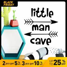 Artistic little man cave Wall Sticker Vinyl Decor For Kids Room Bedroom Decoration Decal Stickers Murals 2024 - buy cheap