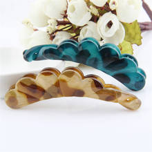 Women Hair Accessories New Fashion Leopard Korean Banana Hair Clip Resin Barrette Hair Decoration For Girls Hairwear Tiara 2024 - buy cheap