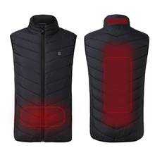 2021 Men Women Outdoor USB Infrared Heating Vest Jacket Winter Flexible Electric Thermal Clothing Waistcoat For Sports Hiking 2024 - buy cheap