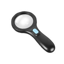 2.5X/5x Handheld Magnifier Illuminated Magnifying Glass with 10 LED Light Gifts for The Elderly 2024 - buy cheap
