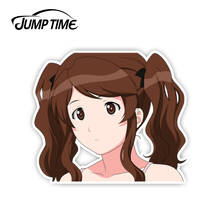 Jump Time 13cm x 10.9cm Amagami SS Anime Nakata Sae Peeker Cute Girl Car Stickers Waifu Decals Car Styling Motor Car Accessories 2024 - buy cheap