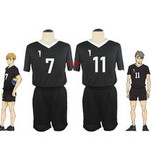 Haikyuu a la parte superior No.7 Miya Atsumu No.11 Osamu Miya, disfraz de fútbol, Cosplay de Inarizaki, equipo de voleibol de alta Jersey para adultos 2024 - compra barato