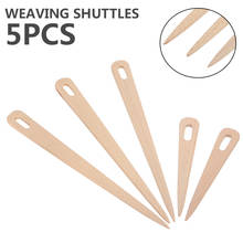 5pcs/lot DIY Wood Handmade Loom Stick Wooden Weaving Shuttle Tapestry Knitting Sweater Scarf Wall Hanging Handcrafts Tools 2024 - buy cheap