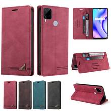 Flip Leather Case For OPPO Realme C15 C11 7 8 C21 V13 Pro GT Phone Wallet Case For OPPO Reno 5 Pro Coque Funda 2024 - buy cheap