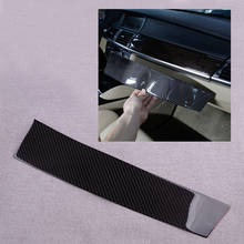 CITALL Car Dashboard Panel Cover Sticker LHD Fit for BMW X5 X6 E70 E71 2008 2009 2010 2011 2012 2013 Carbon Fiber Black 2024 - buy cheap