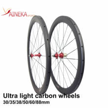 Ultra Light 38 50 60 88mm bicycle Carbon Wheelset Clincher or Tubular bike road carbon wheels 2024 - buy cheap