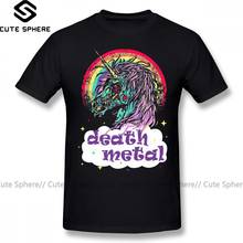 Camiseta de Zombie para hombres, camisa de manga corta con estampado de Zombie, unicornio, muerte, Metal, divertida, 100 algodón, a la moda 2024 - compra barato