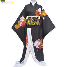 Disfraz de Demon Slayer, Kibutsuji, Muzan, Kimono, vestido, traje para Halloween, Carnaval 2024 - compra barato