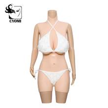 CYOMI Realistic Silicone Vagina Bodysuit G Cup Silicone gel Fake Boobs Crossdresser Silicone breast forms for Drag Queen 5G 2024 - buy cheap