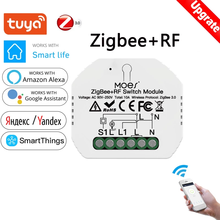 Tuya ZigBee 3.0 Smart Light Switch Relay Module 1 Gang Zigbee RF Switch Module Remote Work With Alexa Google Home Via Zigbee Hub 2024 - buy cheap
