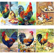 DIY 5D Diamond Painting Chicken Diamond Embroidery Cross Stitch Sale Full Round Drill Rhinestone Animal Farm Mosaic Home Decor 2024 - buy cheap