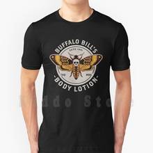 Camiseta con diseño Vintage de búfalo Bill'S Body Lotion-Death'S Head Moth-Horror-desgastado, talla grande, 100% algodón, Diy 2024 - compra barato