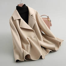 2020 Elegant Wool Coat Female Autumn Warm Cashmere Coats Short Winter Jackets for Women Casaco Feminino 38069 WYQ1432 2024 - buy cheap