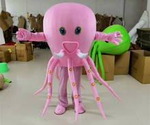 Mascot Pink Green Octopus Mascot Costume Custom Fancy Costume Ocean Anime Mascot Theme Fancy Dress Carnival Halloween Costume 2024 - buy cheap