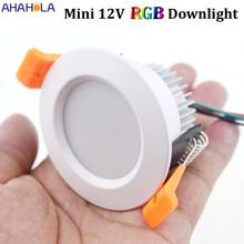 RGB 12V 3W Led Downlight Ceiling Recessed Round White Spot Led Plafond Down Light Rgb Spot Led Recessed Ceiling Lights 2024 - buy cheap