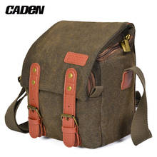 CADeN Canvas Camera Shoulder Bag Messenger Bag 1 Camera 1 Lens  Camera Bag for Nikon Canon Sony DSLR Mirrorless Cameras Lens 2024 - buy cheap