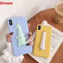 Cute Carton Case For Vivo Nex 3 A S Y7S S1 Z1 Pro iQOO V15 V11 Pro V11i 5G Y83 Y81 Y71 Phone Cover Dinosaur Chicken Soft Case 2024 - buy cheap