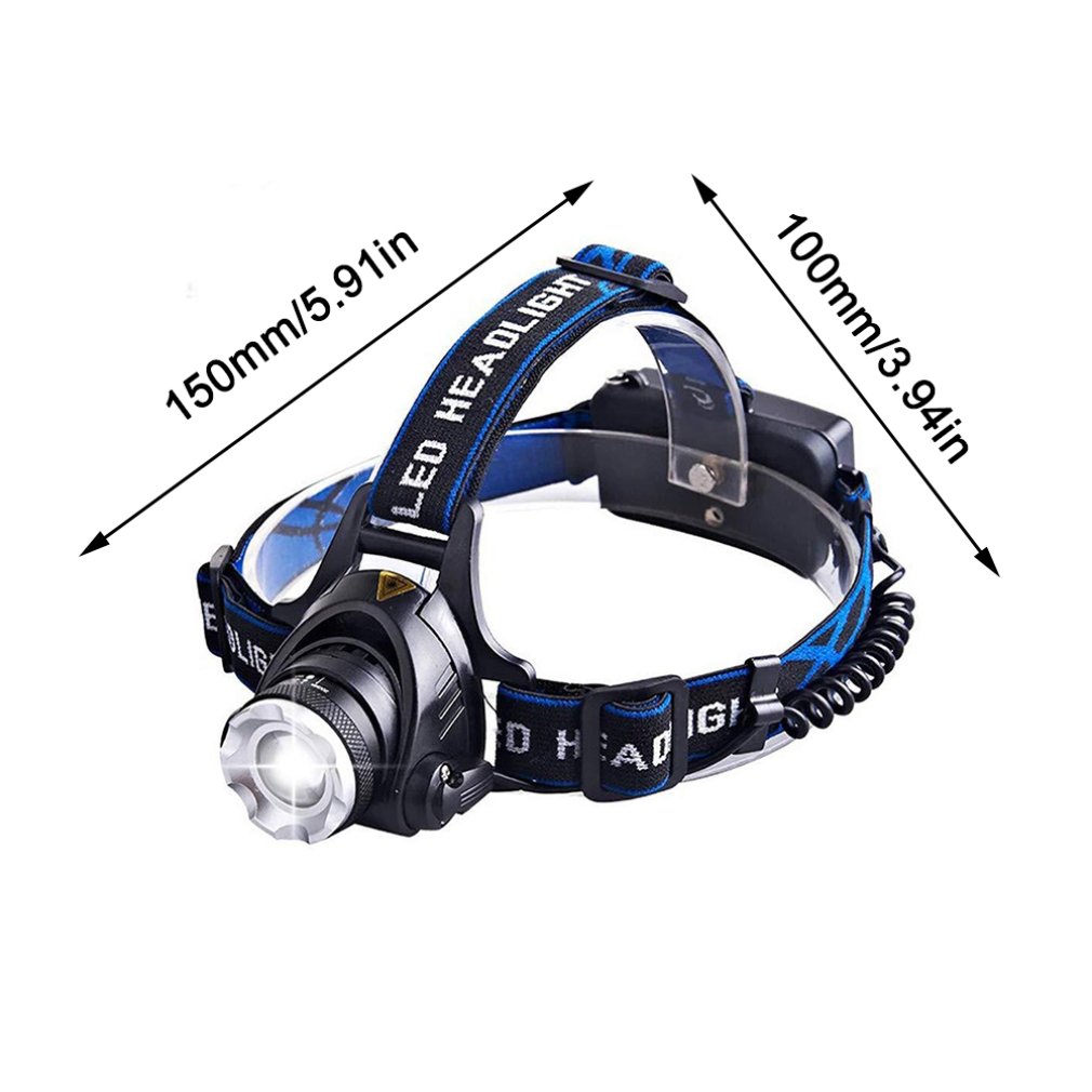Details about   Waterproof Zoomable T6 LED Headlamp Headlight Flashlight Head Torch Camping HOL