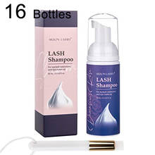 Kit de shampoo para extensão de cílios, 16 garrafas, 60ml, limpador de espuma para cílios, levantamento de cílios 2024 - compre barato