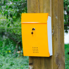 Классический непромокаемый почтовый ящик для вилок в стиле ретро, открытый ящик для газет с настенным креплением, защищенный почтовый ящик для сада F6018 2024 - купить недорого
