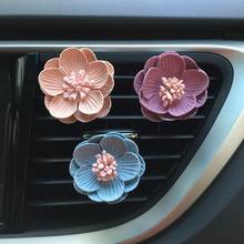 2pc Automobile Air Conditioner Freshener Vent Solid Car Perfume Clip Flower Decor Air Fragrance Smell Diffuser Accessories hot 2024 - buy cheap