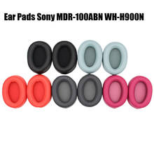 1 pairs almofadas de ouvido para sony MDR-100ABN WH-H900N substituição do fone de ouvido couro do plutônio coxim capa earpads peças reparo novo 2024 - compre barato