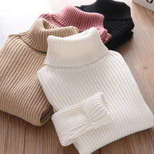 IENENS Girls Sweater Pullovers Winter Boys Warm Sweaters Tops 2-9 Years Baby Bottoming Shirt Kids Clothes 2024 - купить недорого