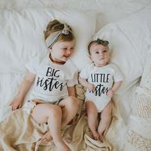Big Sister  Pregnancy Announcement Shirt Baby Announcement Shirt for Siblings Pregnancy Announcement Bodysuit Matching Shirts 2024 - buy cheap