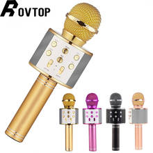 WS 858 wireless USB microphone professional condenser karaoke mic bluetooth stand radio mikrofon studio recording studio WS858 2024 - buy cheap
