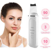 Facial Skin Scrubber Electric SPA Gentle Blackhead Remover Ultrasonic Facial Cleaner Spatula Face Lifting Massager Skin Scrubber 2024 - buy cheap