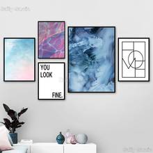 Nordic Style Home Decoration Modular Wall Art Picture Modern Landscape Canvas Painting Letter Geometry Posters and Prints 2024 - buy cheap