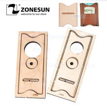 ZONESUN C2 Bank Credit Card Holder Custom Leather Cutting Die Handicraft Punching Tool DIY Paper Clicker Die Wooden Template 2024 - buy cheap