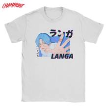 Camiseta masculina do infinito langa hasegawa, camiseta com manga curta casual de algodão puro para homens sk8 2024 - compre barato