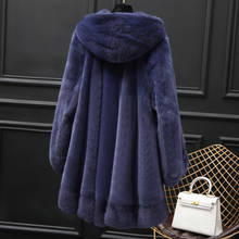 Real Mink Coat Female Luxury Natural Fur Coats Winter Jacket Warm Hooded Long Jackets for Women Clothes 2020 MY 2024 - buy cheap