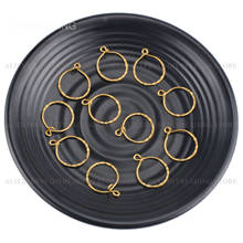 Pingente círculo 4-200 peças, busca para fazer jóias bronze redondo espesso componente de fio de orelha on-line atacado fornecimento 2024 - compre barato