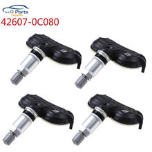 Sensor de monitoramento de pressão dos pneus tpms, 4 unidades, 42606-080, 426070c080, toyota tundra venza, secitia 2024 - compre barato