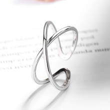 Настоящее чистое серебро цвет ювелирные изделия Винтаж крест кольца для женщин свадебное кольцо с открытым пальцем Anillos Anelli 2024 - купить недорого