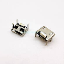 10 pces micro conector usb 5 pinos assento jack micro usbinserting placa assento mini conector usb 4 feets 5p b tipo 2024 - compre barato