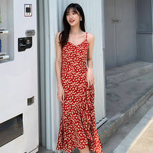 Floral Print Burgundy Women Long Sundress Summer Elegant Slim Bohemian Korean Party Dress Tropical Beach Vacation Dress Runway 2024 - buy cheap