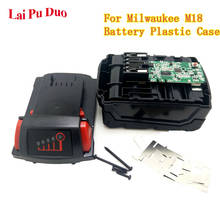 Revestimento de plástico para bateria de li-íon milwaukee m18 18 18v com circuito de proteção de carregamento m18 48-11-1815 3ah 4ah 5ah pcb, kit de placa 2024 - compre barato