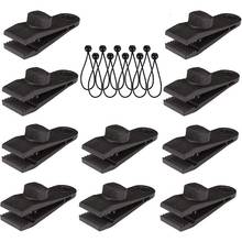 Tarp Clips Heavy Duty Lock Grip, 20 Pack Tarp Clamps Heavy Duty, Shark Tent Fasteners Clips Holder, Pool Awning Cover Bungee Cor 2024 - buy cheap