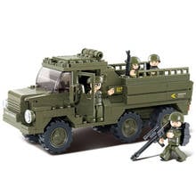 230Pcs Construction Educational Building Blocks Toys For Kids 6Years DIY Birthday Holiday Present Armored Vehicle Truck Model 2024 - buy cheap