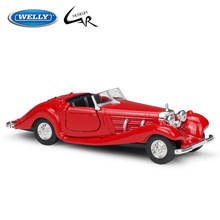 Welly-carro de metal com simulação, brinquedo infantil, presente de criança, modelo de coleção 1:36, mercedes-benz 1936 500k 2024 - compre barato