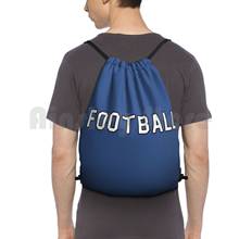 Football Backpack Drawstring Bag Riding Climbing Gym Bag  Football Sports Field Pigskin Tackle Goalposts Uprights Helmet 2024 - buy cheap