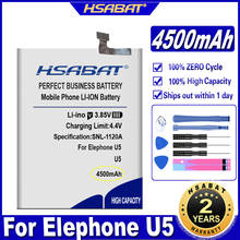 HSABAT U5 4500mAh Battery for Elephone U5 6.4inch Smart Phone Batteries 2024 - buy cheap